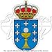Galice Galicien armoiries de badge Écusson Espagne espagnol 115 mm (11,4 cm) Bumper Sticker en vinyle, en