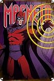 Magneto X-Men '97 - Cartel de metal con cubierta de estaño de 20.3 x 30.5 cm, divertido arte vintage, placa decorativa de pared para el hogar, bar, pub, club, cafetería, decoración