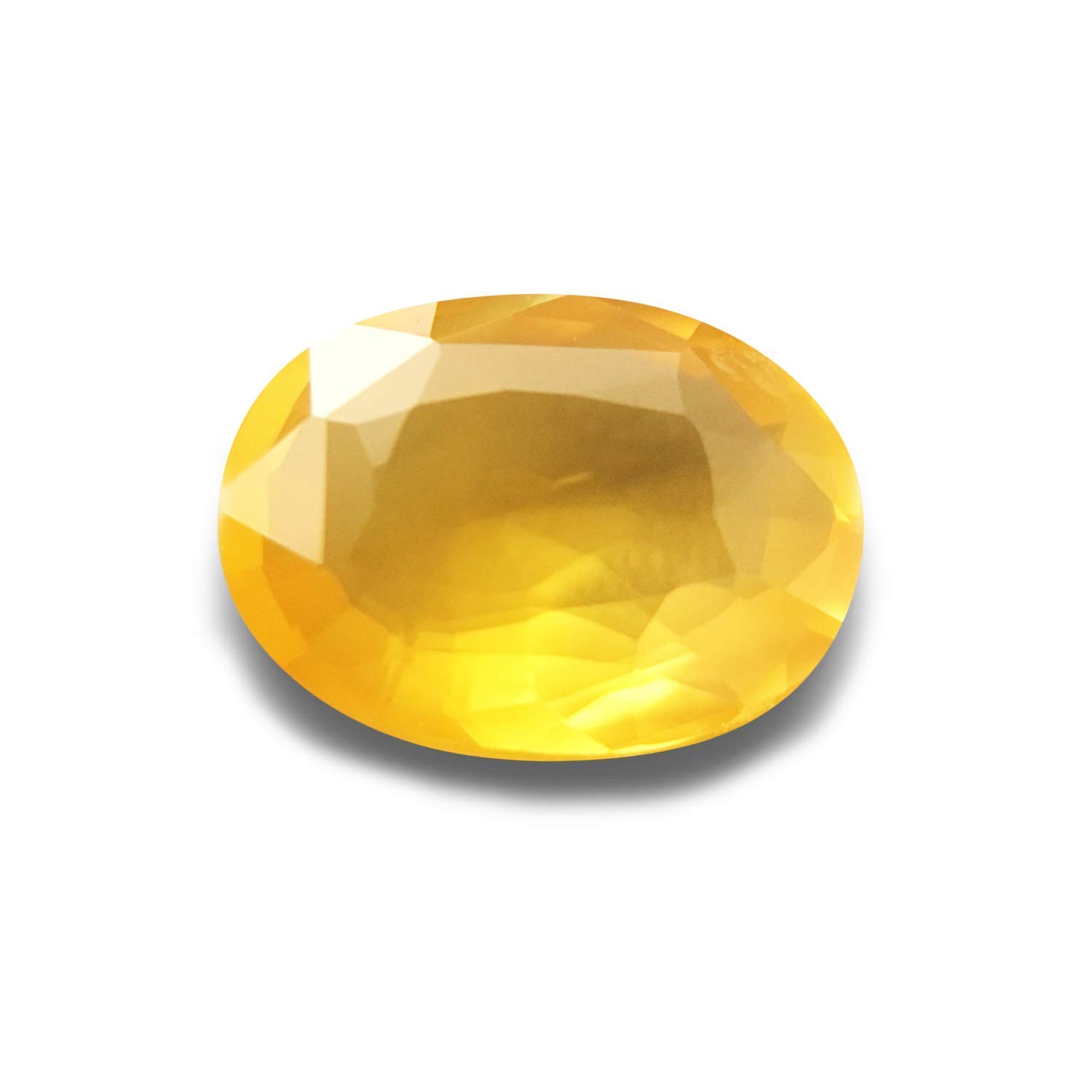 Akshita gems 7.25 Ratti - 6.45 Carat Ceylone Yellow Sapphire Gemstone Original Certified Pukhraj Stone Natural for Men & W... - Review, Price and Buying Guide