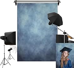 Kate 5x7ft/4.9 ft (W) x2.6.6 ft (H) Fondo azul textura azul retrato fotografía fondo de microfibra estudio fotográfico accesorios
