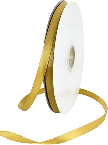 Vista 209 de TONIFUL - Rollo de listón de satén de color liso, para envolver regalos, manualidades, cabello, fiesta boda, tarjetas de invitación, ramos florales