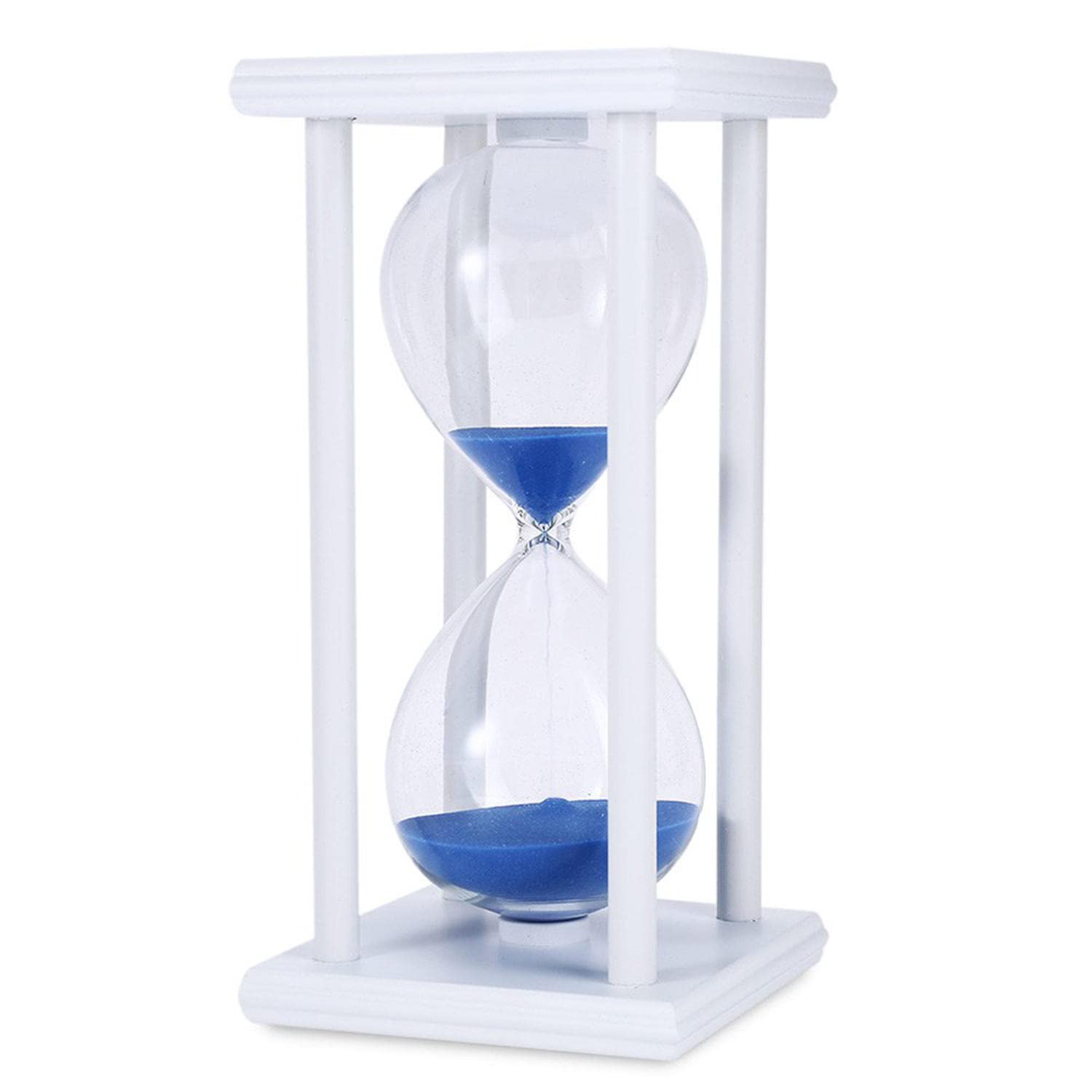 Temporizador de arena de 60 minutos de reloj de arena de la cocina de la escuela de madera moderno reloj de arena reloj de arena temporizador de té decoración del hogar regalo