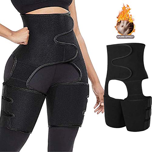 Waist Trainer Thigh Trimmer for Women Workout Fitness,High Waist Neoprene Butt Lifter Shapewear
