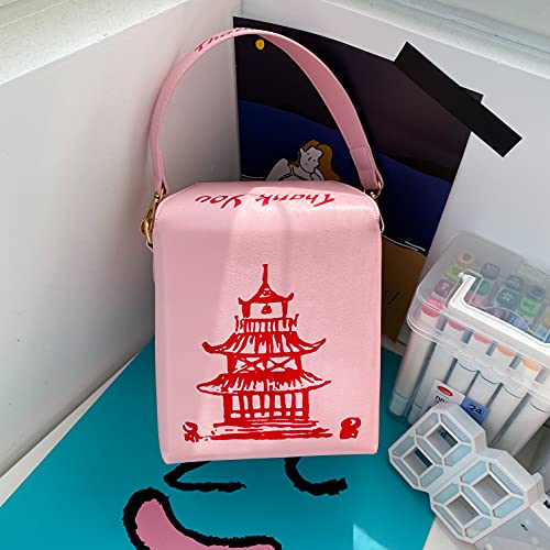 Bolso Torre Crossbody con Estampado Rosa miniatura 7