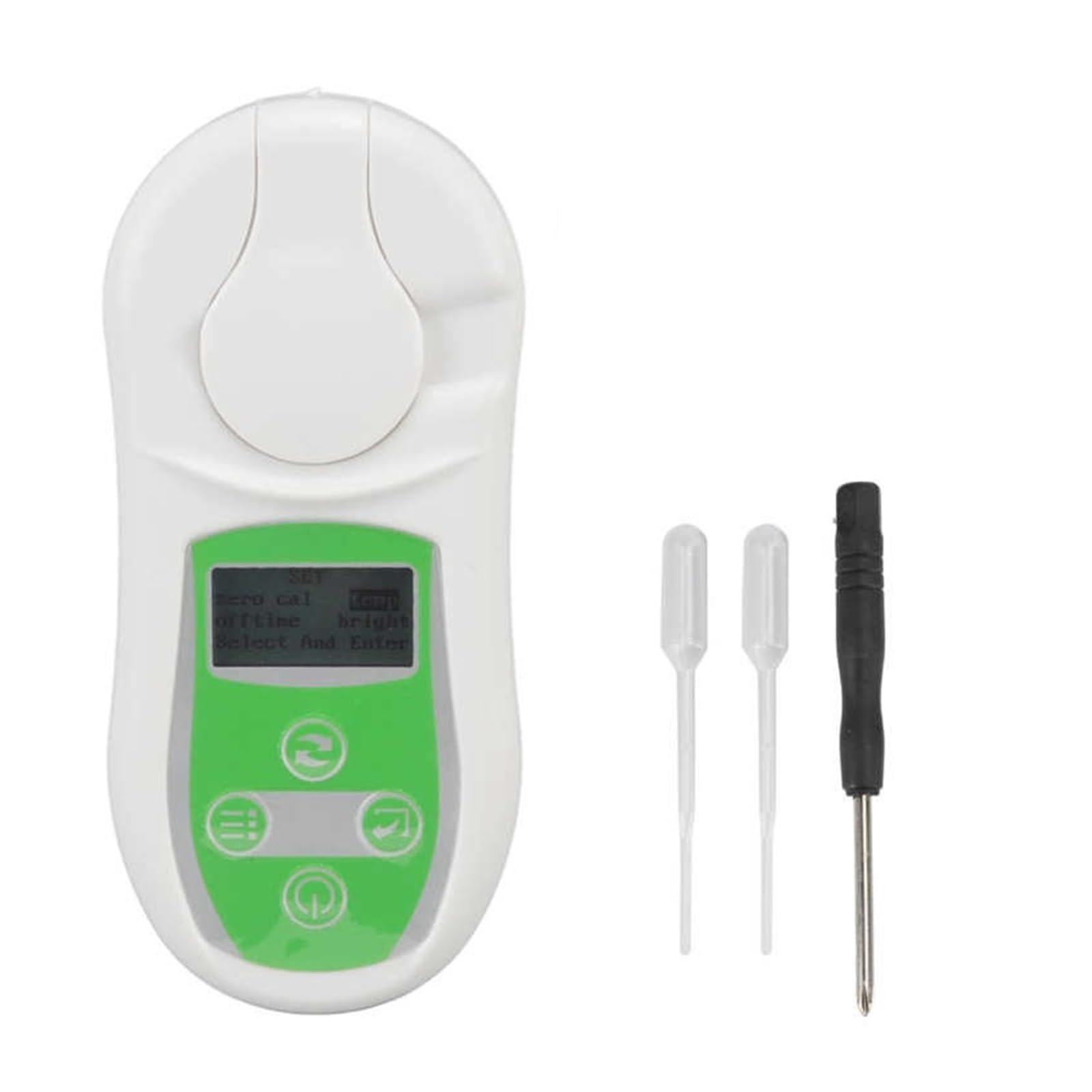 0‑32% Meter Refractómetro Portátil De Mano Reader Tester For La Medición del Contenido Azúcar Bebidas Frutas Respuesta RáPida