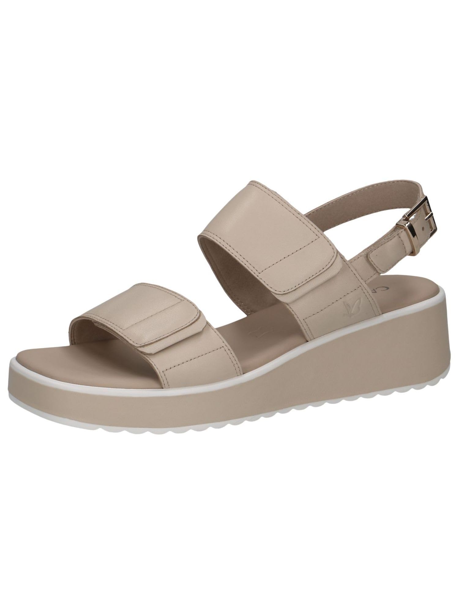 CAPRICE Damen Sandalen mit Keilabsatz aus Leder Wedges