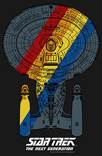 Fifth Sun Star Trek: The Next Generation Rainbow Ship Girls Short Sleeve Tee Shirt2