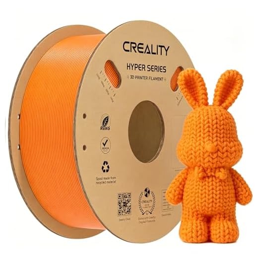 ⚡ Creality Hyper PLA Filament 1.75mm 1KG, Orange, 1-Pack