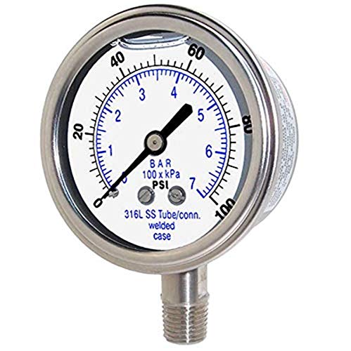Cadran 0/400 psi manomètre de haute précision PIC Gauges 301T-402I