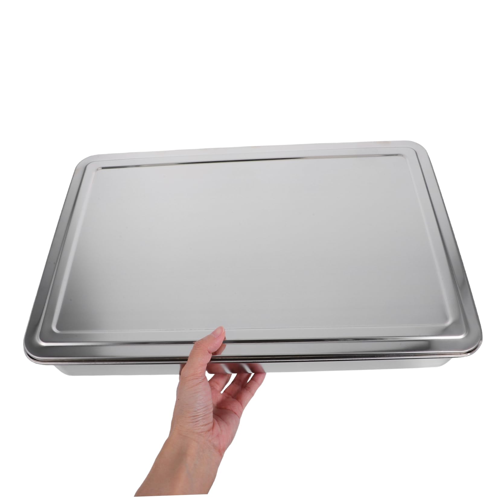 Alipis Moule à Pâtisserie Rectangulaire Avec Couvercle Acier Inoxydable Pour Brownies Gâteaux Et Plats Mijotés Convient Aux Fours