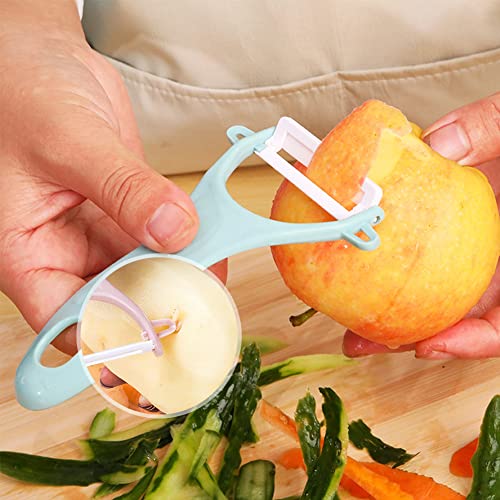Peeler For Home Kitchen Vegetable Peeler Ceramic Y Peeler, Rust Prevention Home Kitchen Tools- Light Pink + Light Blue + Light Green #TOP2