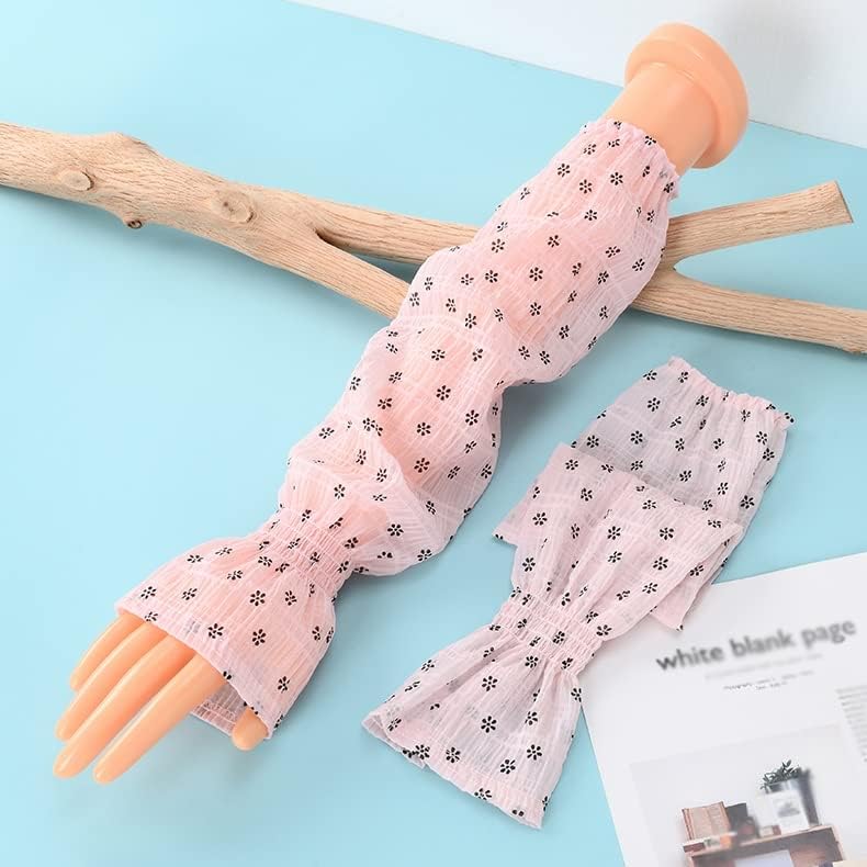 HBJWOV Loose Version Sleeves Large Size Driving Ice Sleeve Sleeves Women's Ice Silk Sleeve Sleeves(C)