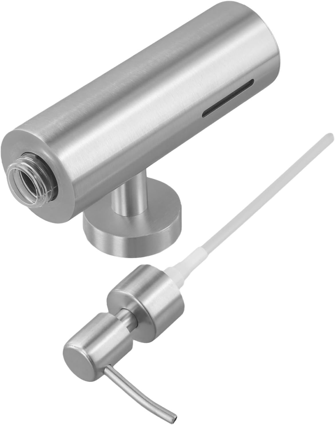Stainless Steel Wall Mounted Soap Dispenser 250ML Bathroom Liquid Gel Shampoo Pump Bottle Washing Up Liquid Dispenser for Kitchen Hotel Restaurant