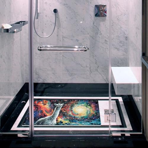 Tapis de bain antidérapant grand format séchage rapide avec ventouses - 7