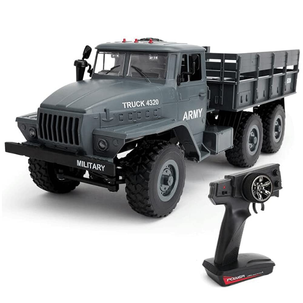 CHENBAI 2.4G Radio Remote Control Buggy, 6WD Military Pickup Truck RC Car, 1/12 RC Heavy Trucks, Hig