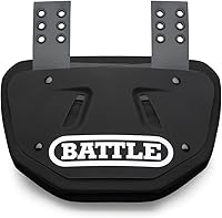 Battle Sports Football Back Plate: Hard Shell Lower Back Protector with Contoured Foam for Youth, Kids & Adult High-Impact Safety