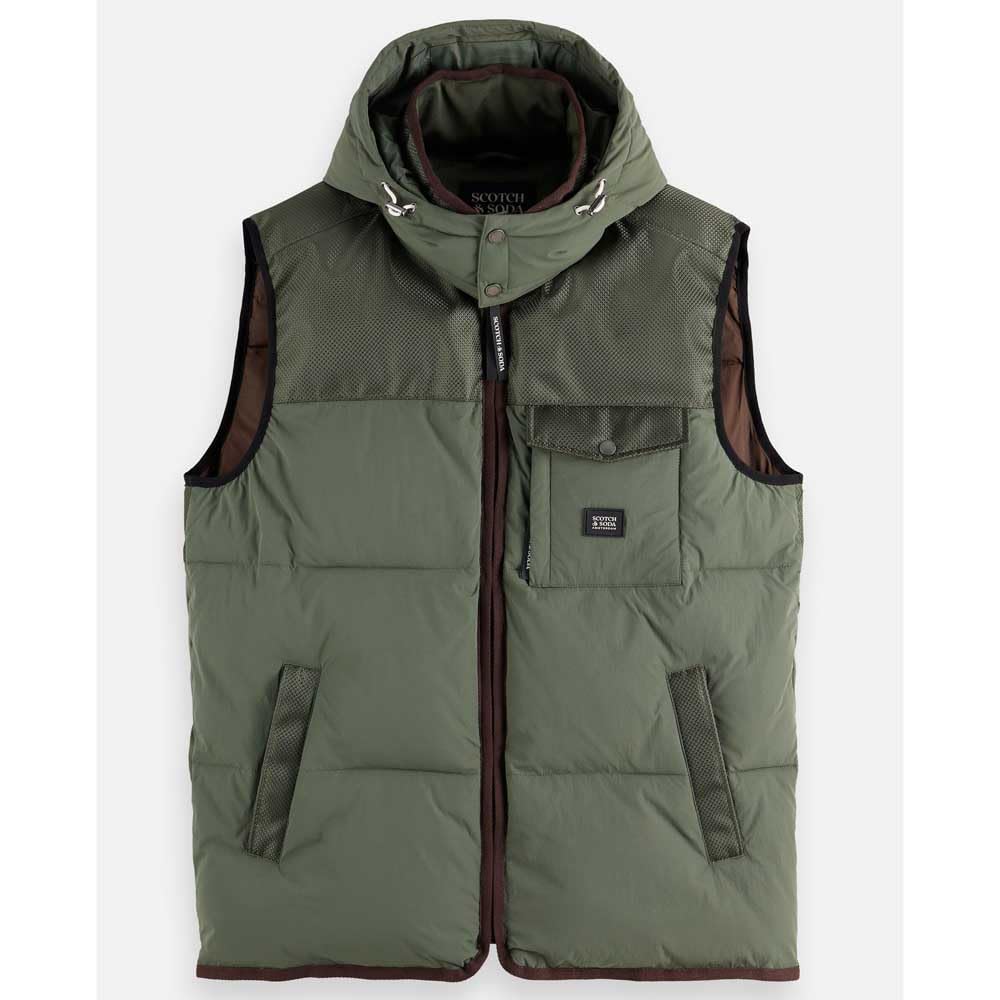Scotch & Soda Hooded Puffer Vest Gilet Puffer Uomo