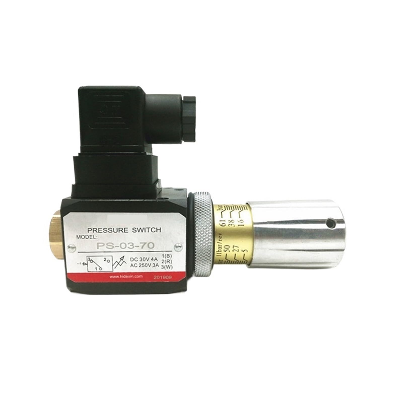 QRUYHBAJU Pressure Switch Model PS-03-70 PS-03-60 PS-03-125 PS-03-275 PS-03-400 DC30V 4A AC250V 3A(PS-03-60)
