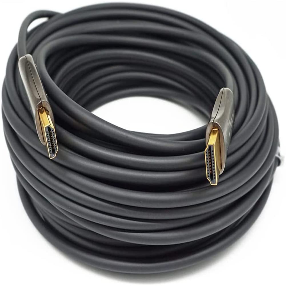 DTech Cavo HDMI sottile in fibra ottica 2.0 UHD 4K 60Hz 18Gbps da parete per proiettore Ultra HD Gaming Monitor (328ft)