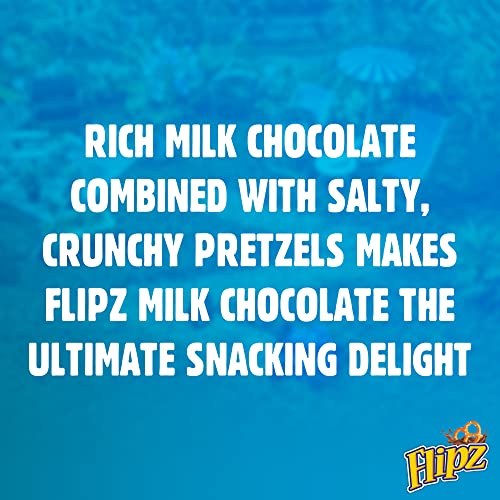 McVitie’s Flipz Milk Chocolate Brezel, knusprige Salzbrezeln mit Milchschokolade, Salzgebäck mit süß-salzigem Geschmack für einzigartigen Knabberspaß, 1x90 g