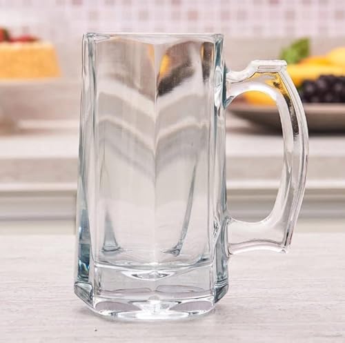Jogo 2 Canecas de Chopp Cerveja Copo de Vidro 400ML