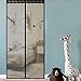 Magnetic Screen Door, Anti-Tearing, Door Screen Easy to Install Top-to-Bottom Seal Automatically Keep Fresh Air in-80×200mm