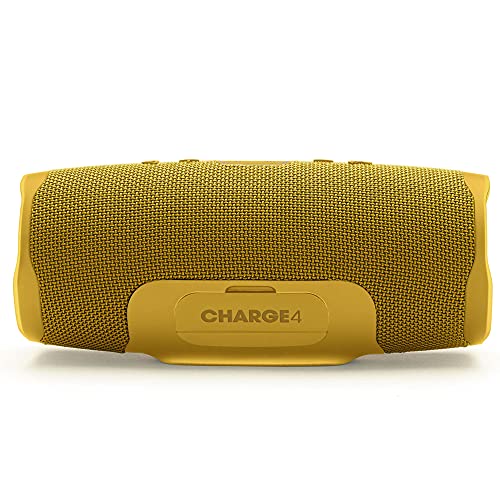 Image of JBL Charge 4, Wireless Portable Bluetooth Speaker, Signature Sound with Powerful Bass Radiator, 7500mAh Built-in Powerbank, Connect+, IPX7 Waterproof, AUX & Type C (Without Mic, Yellow)