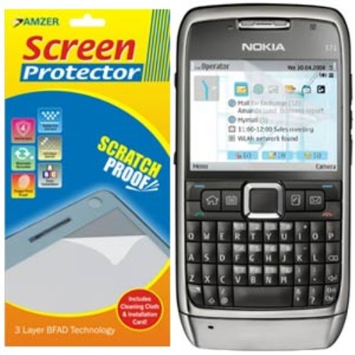 Amzer Super Clear Screen Protector With Cleaning Cloth For Nokia E71 #TOP1