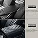 Leather Car Armrest Box Cushion for Mercedes Benz/AMG E-Class Sedan W210 W124 Saloon Sedan/E63/E63S/E53/E 350/300/260 Universal Car Center Console Mat Waterproof Center Console Armrest Mat