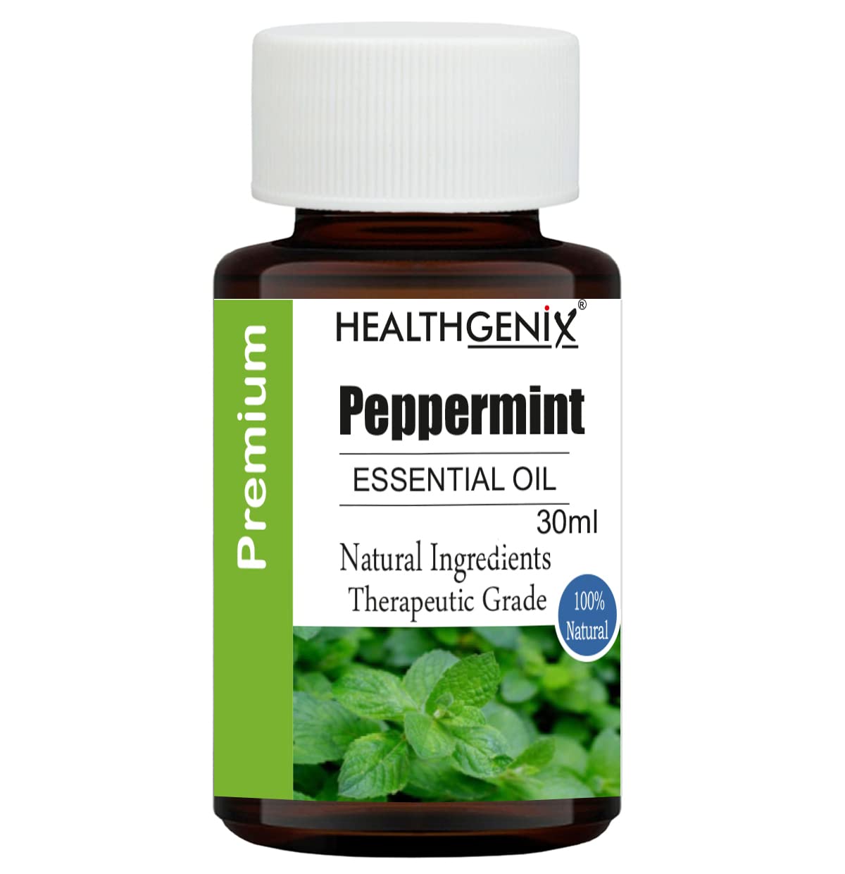 HealthgenixPEPPERMINT Essential Oil - 30ml |Therapeutic Grade | Free Rose water 50ml |