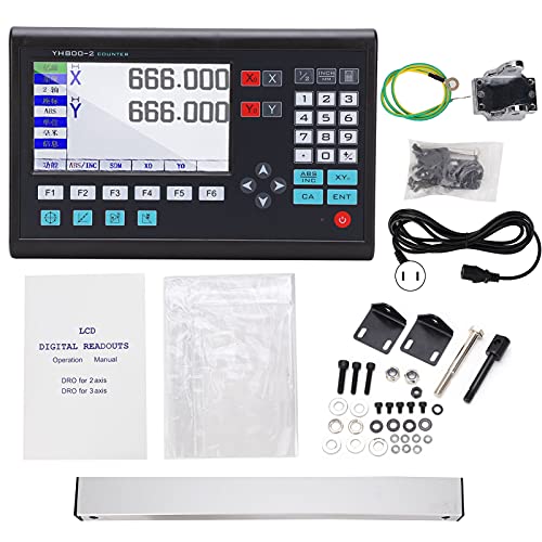 Encoder digital lineal LCD 2 ejes para fresadora y torno miniatura 1