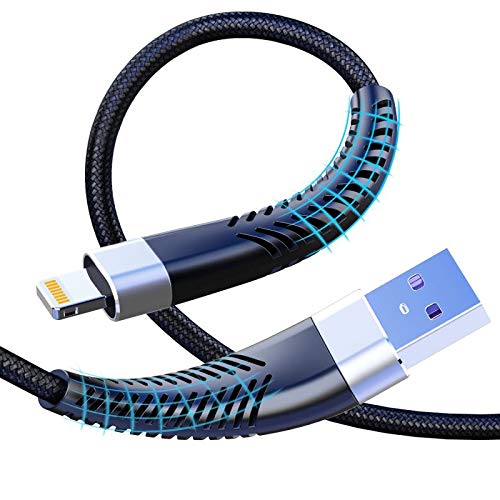 [ Apple MFi Certified ] 2Pack 3ft iPhone Charger, CABEPOW Lightning Cable 3 Foot, High Fast 3 Feet iPhone Charging Cable Cord with Metal Connector for iPhone 11/11Pro/11Max/XS/XR/XS Max/8/7/6/5S/SE.