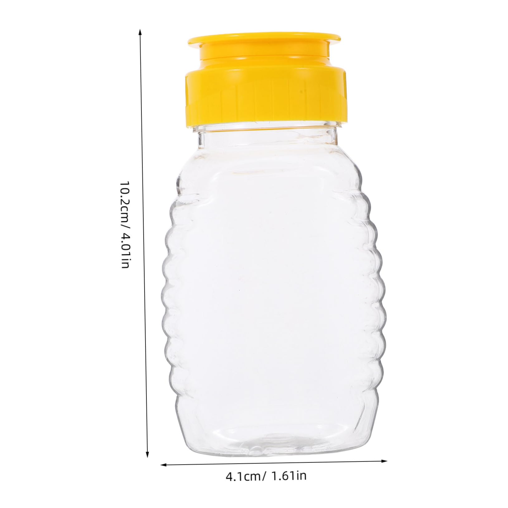 BRIGHTFUFU 2pcs Honey Dispenser Coffee Syrups Squeeze Bottle Honey Storage Jars Refillable Condiment Container Sauce Squirt Bottle Honey Jar with Lid Jars for Honey Vinegar Bottle Plastic