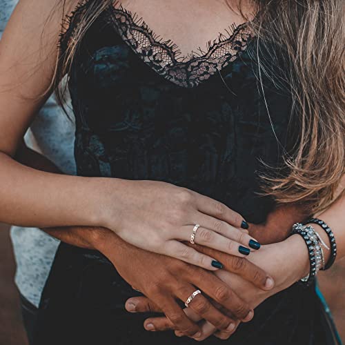 ORAZIO Real 925 Sterling Silver Heart Ring for Women Cute Plain Heart Band Dainty Engagement Promise Wedding Rings Jewelry4