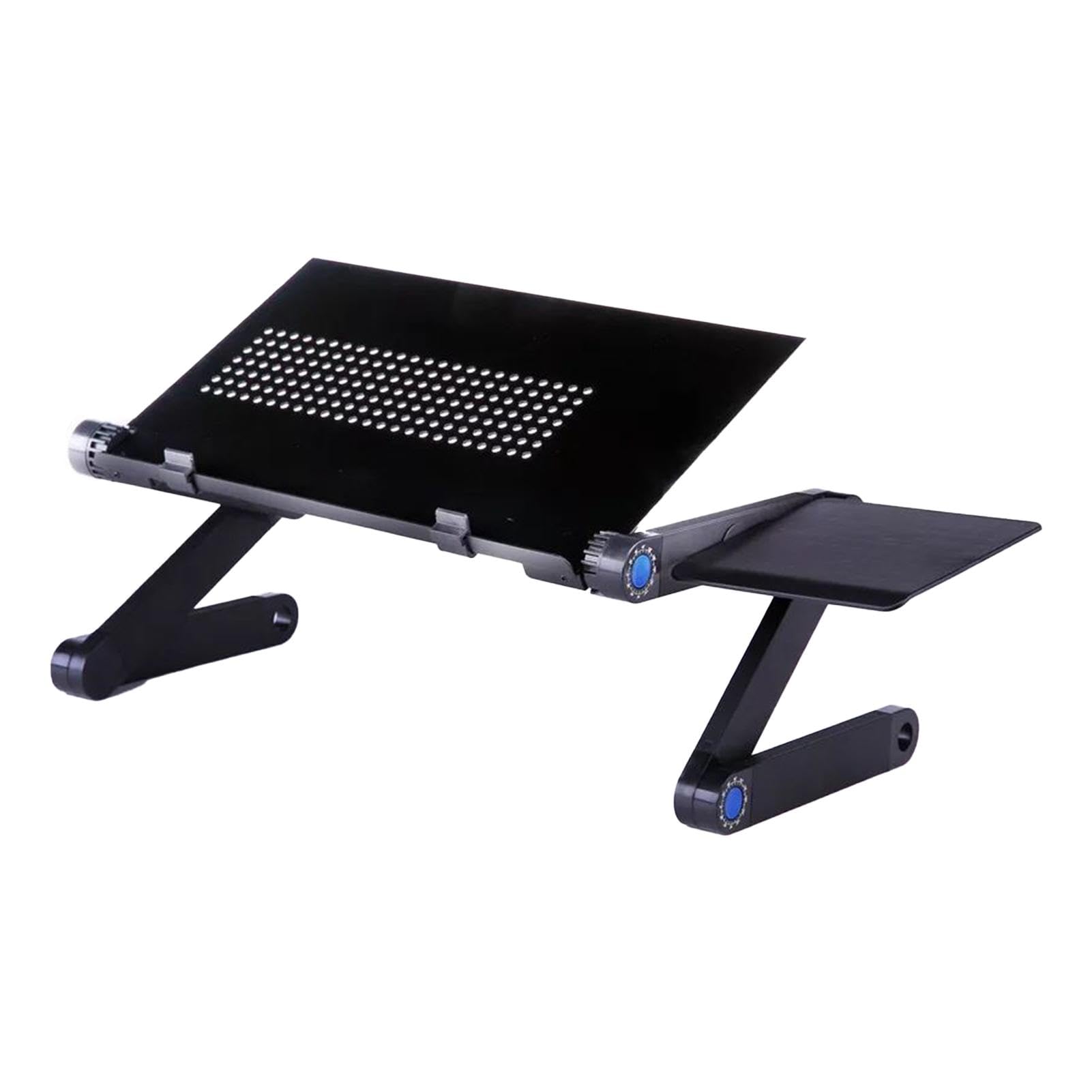 per laptop Scrivania, Tavolo per laptop, Supporto per | laptop con vassoio per computer regolabile, Tappetino per mouse da scrivania pieghevole antiscivolo incluso per laptop e