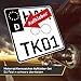 2x Motorrad Kennzeichen Nummernschild Aufkleber, EU Feld Schwarz, 1x Starter-Set