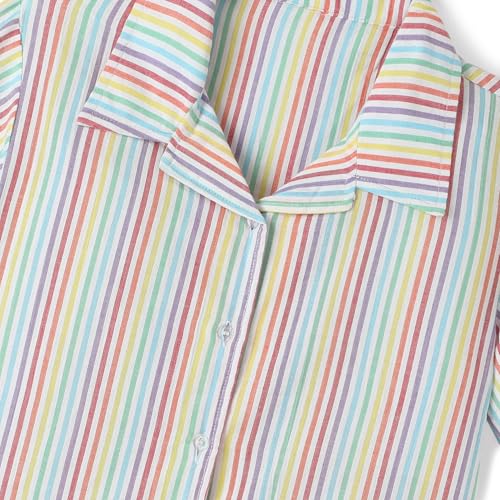 Image of Girls Premium Cotton Printed T-Shirt & Shorts Set | Summer Wear Comfortable Loungewear Clothing Set | Girls Co-Ord Set | Casual Half Sleeve Printed Top & Bottom Set