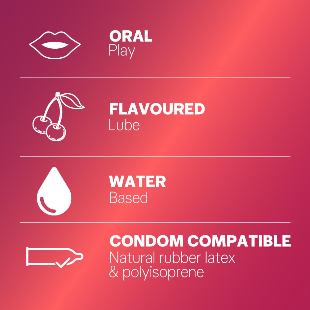 Durex Play Lubricant Gel, Cherry Lubricating - 50 ML and Durex Play Vibration Massage Ring