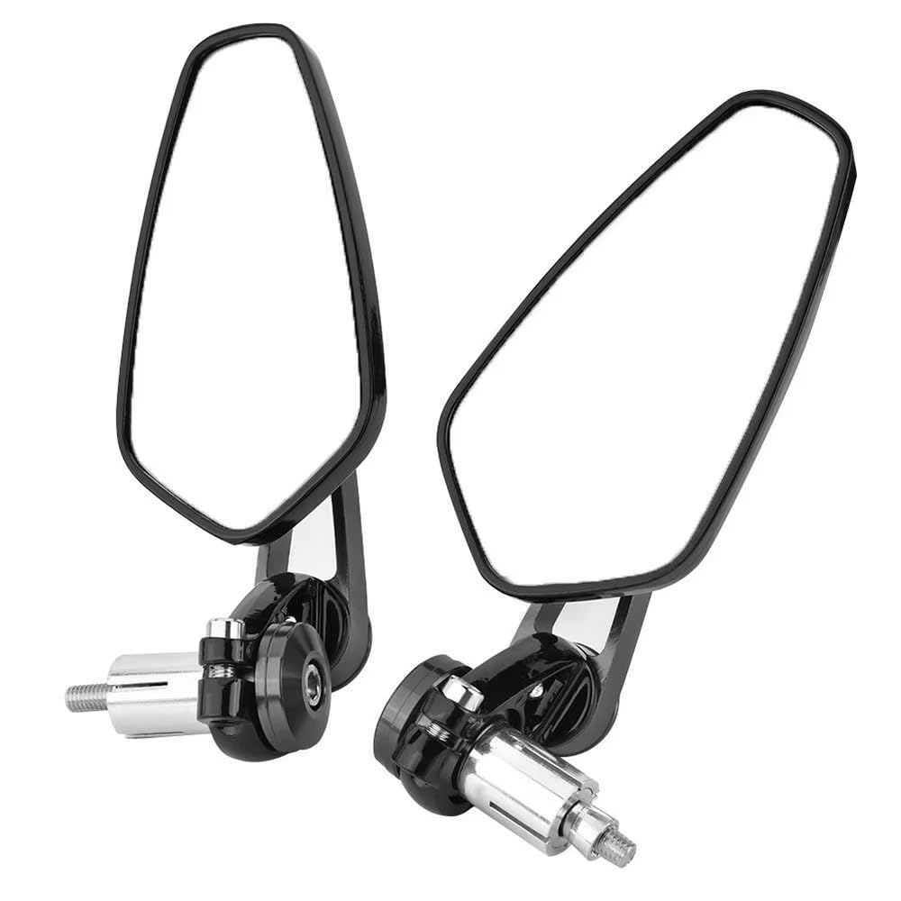 Retroviseur Moto Rétroviseurs En Plastique Pour Motos Sportives Motos De Route Et Choppers (1 Paire) * Accessoires Inclus Rétroviseurs de Moto