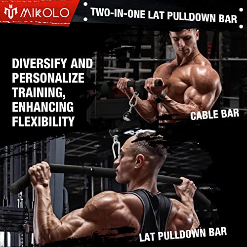 Mikolo Upgraded Weight Cable Pulley System Gym, Lat And Lift Pulley System, Cable Pulley Attachments With Adjustable Length Cable For Full Body Training thumb #5