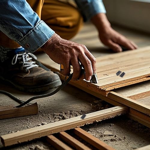 YFaith 200 Stück WPC Clips, 6 mm Terrassendielen Befestigung Unsichtbar, Dielen T-clips, Abstandshalter Terrassendielen, Kunststoff Befestigungsclips für WPC/BPC Böden, Balkone, Gärten