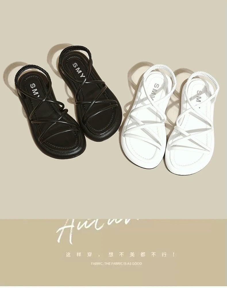 Women's Sandal Summer Soft Sole Elevated Casual Roman Sandals Small Womens Shoes