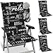 Beautissu Matelas Coussin pour Chaise Fauteuil de Jardin terrasse Relax 120x50x6cm - Set de 4 - Haut Dossier
