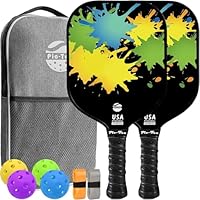 Amazon | Pic-Ten ピックルボールパドル 2個セット USAPA承認 カーボン