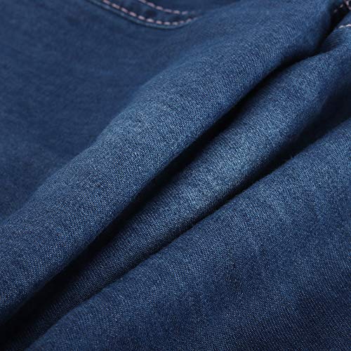 Camilife Bebè Unisex Jeans Salopette Lunga in