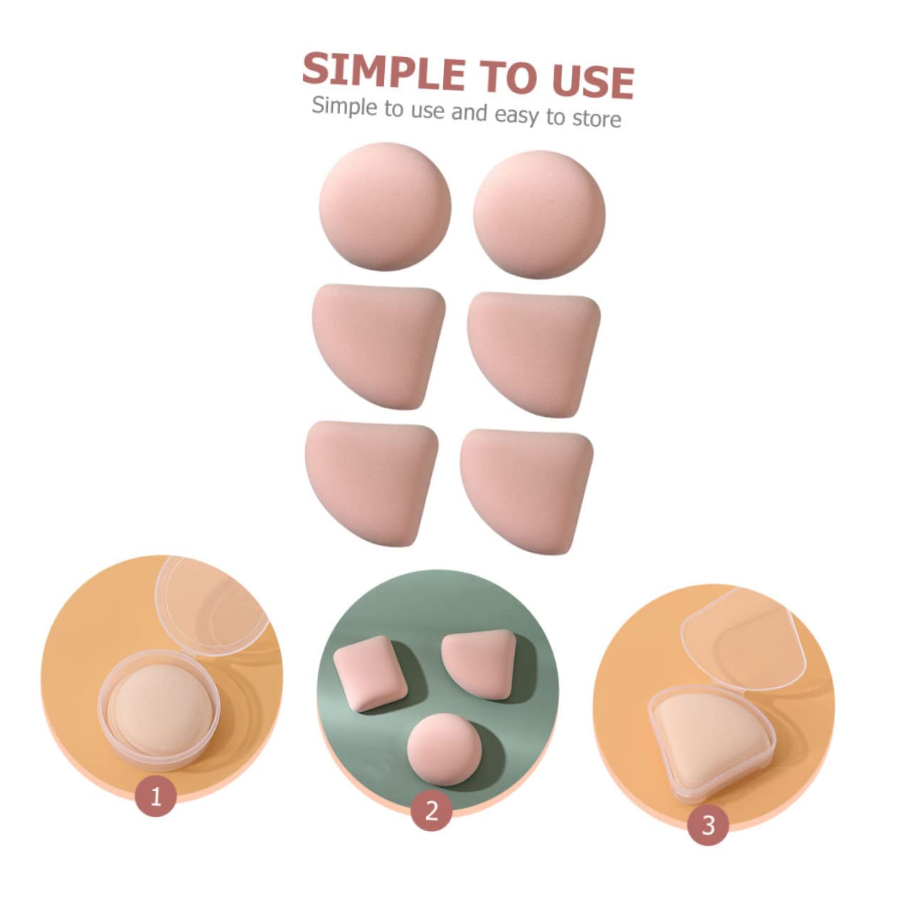 Didiseaon Pz soffio a cuscino d'aria spugne di bellezza piccoli piumini da cipria frullatori fard per le guance accessori per il trucco soffi morbidi il Rossore crema