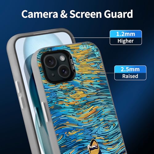 YUXING Case for Realme C55 - Slim Shockproof Mobile Phone Case Cool Art Pattern Bumper Protection Cover (Starry Sky) - Image 4