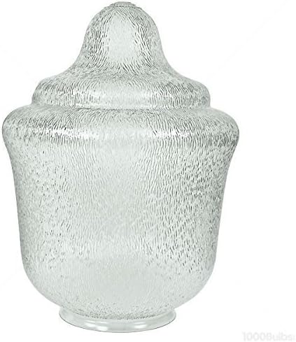 Clear - UV Resistant Polycarbonate - Acorn Street Lamp Globe - 20.69 in. High - 8 in. Neck Exterior - American L-60