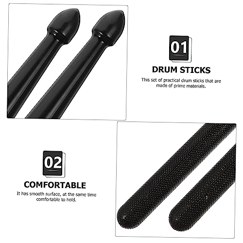 3 pares de baquetas de nylon para batería miniatura 2