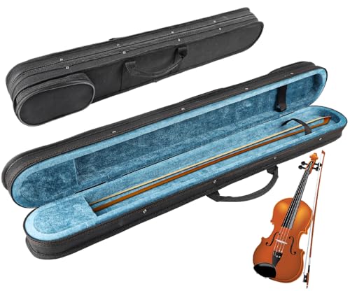 Estojo de Arco para Violino/Viola/Violoncelo, Estojo de Arco de Contrabaixo Vertical Caixa, Estojo de Arco de Violino, Estojo de Arco, 2 Peças de Arco, Estojo, Arco, 83 * 12 * 12cm